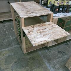 催事木製ワゴン　台車　2台セットの画像