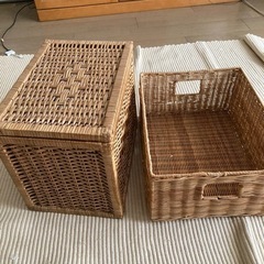 再販　籐籠　追記ありの画像