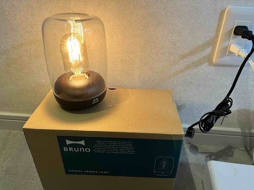 【中古】BRUNO ノスタルアロマランプ ダークウッド BOE028-DW