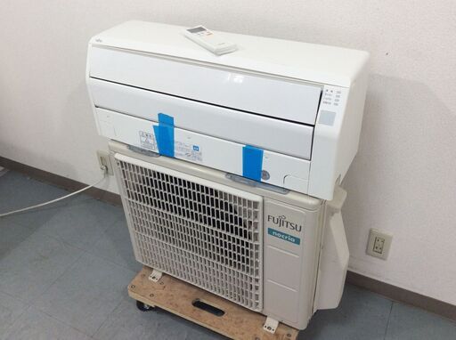 (2/28受渡済)YJT9327『安心30日間保証付』【FUJITSU/富士通 10畳用エアコン】美品 2019年製 ノクリア AS-C28J-W 家電 冷暖房 エアコン 壁掛型 単相100V