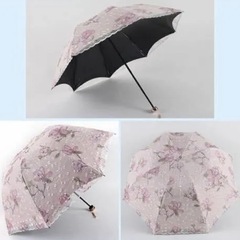 日傘レース傘折りたたみ晴雨兼用
