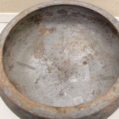 希少品 火鉢 郵便局マーク入り 珍品 貴重 手あぶり 時代物 蔵出し 昭和レトロ 古民具 古道具 (R2411wY)の画像