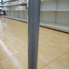 お値下げしました！★ジモティ割あり★  ハンガーラック グレー✕シルバー H74×D43×W80～ クリーニング済み OJ5294の画像