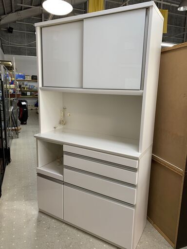 松田家具ホワイト 食器棚