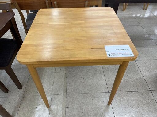 ★ジモティ割あり★  テーブル ナチュラル H72×D70.5×W70 クリーニング済み TJ7975