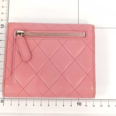 シャネル　マトラッセ クラシック スモールフラップウォレット AP0231　ラムスキン 【中古】の画像