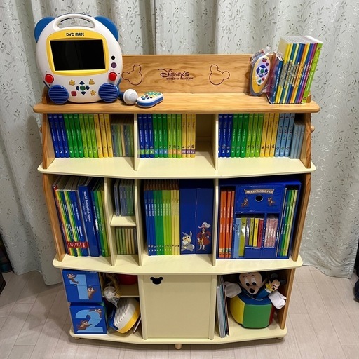 20%引中★本日即決条でさらに割引★ディズニー英語システム　ラック付、プレイヤー等付き