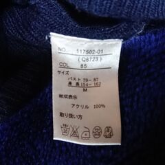 ③　セーター？　冬物　レディース　サイズM　バスト７９－８７　身長１５４－１６２の画像