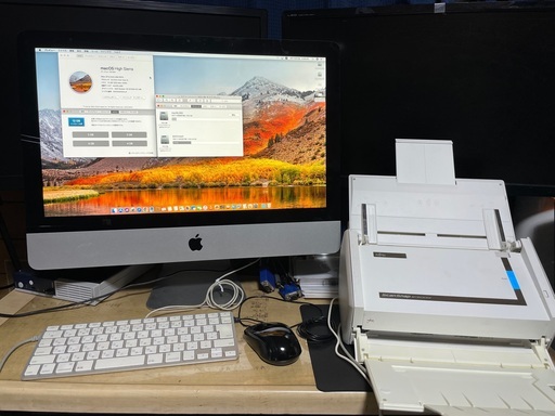 iMac21.5インチ 地デジTVが見れます！ 大量の書類を一度にスキャン(PDF化)できます！ Windows10と最新Office2021ProもOK！