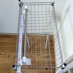 複数買い優先☆アルミラック 　白　ダイソー　番号１の画像