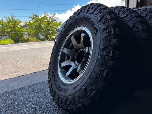 バリ山 16×5.5J -20 139.7 5H / 235/85R16 KUMHO MT71 オリジン マッドタイヤ ジムニー JA11 JB23 JB64 JB74 CST RAYS タイヤホイール