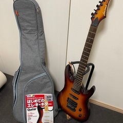 エレキギターセット(本体、スタンド、ケース、本)   値下げ可