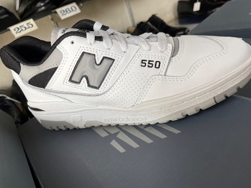 超美品　new balance 550 ブラック　グレー　24センチ
