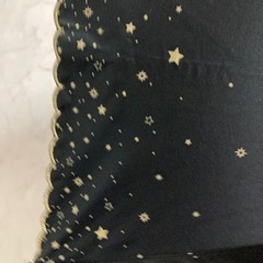晴雨兼用傘(黒地星柄)の画像