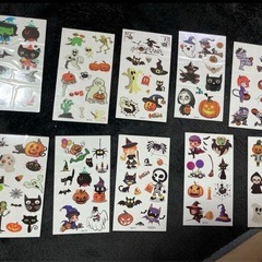 ハロウィン タトゥーシール 10枚セット 子供 仮装小物 簡単に貼る　防水の画像