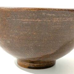 【中古未使用品】茶の抹茶茶碗　やや大ぶりで深さがあります。 の画像