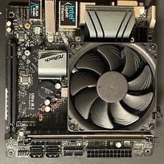 本日掲載終了　稼動品　マザーボード  b365m-itx/ac CPU i3-9100付