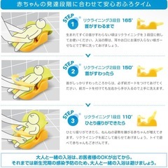 【引き渡し決定】ベビーバスチェア（アップリカ）の画像