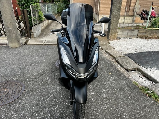 【極上低走行1700km!】PCX160 KF47 マットブラック　 ロングスクリーン リアボックス付き！/PCX150/XMAX / NMAX155 動画有 千葉 極上低走行1700km!】PCX160 KF47 マットブラック ロングスクリーン