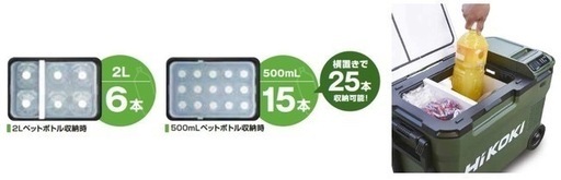 コードレス冷温庫 UL18DB(WM) アグレッシブグリーン  HiKOKI