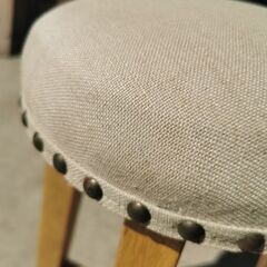 🪑レトロスツ〜ル　USED品 🪑椅子　ふかふか布張りの画像