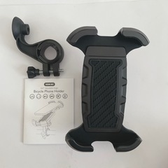 【新品】自転車用　スマホホルダー　携帯置き　スマホ固定　黒
