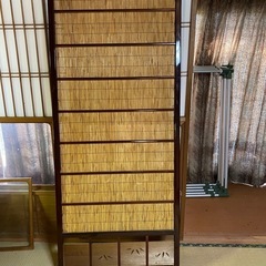 商談中サイズ訂正 あげます 取り壊し 10/15迄 障子竹細具　6枚