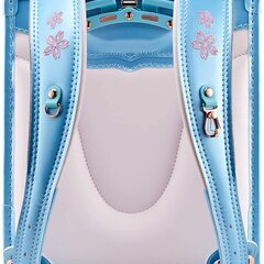 【新品】高級 大人気ランドセル 女の子 大容量 軽量 6年保証 全国送料無料 さくらモデル ライトブルー スクールバック 小学生通学カバン②の画像