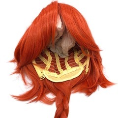 ウィッグ 赤髪 赤毛 三つ編み コスプレ グッズ カツラ 衣装 小道具 WIG-084A 未使用品 (長期保管品)の画像