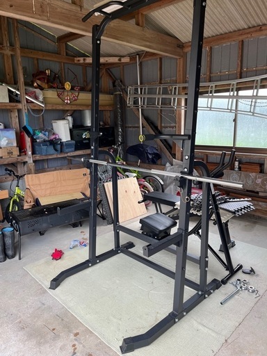 wasaiハーフラックMK780 180cmバーベルシャフト ぶら下がり健康器