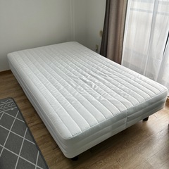 無印良品　脚付マットレスセミダブル(ベッド)