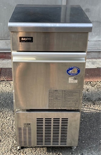 【動確済み】SANYO 業務用 製氷機 SIM-S2500 25キロ W400×D450×H800キューブアイスメーカー 単相 100V 業務用製氷機 氷 厨房 大阪