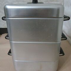 タテヤマ　アルミ　角蒸　蒸し器　26ｃｍ