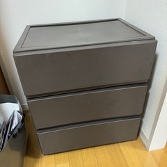 ニトリ　衣装ケース　茶色