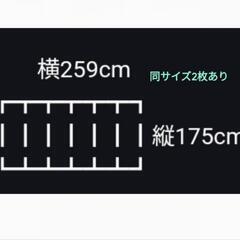 引渡内定/ウッドカーペット2枚組【ホワイト系木目調】の画像