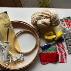手芸用品、布の画像
