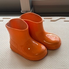 子ども用長靴　オレンジ色