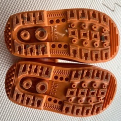 子ども用長靴　オレンジ色の画像