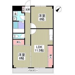 🌺🌺(2LDK)初期費用8万円キャンペーン中✨✨家賃1ヶ月無料✨✨審査通過率◎ご相談ください🌺🌺内房線「君津」駅 徒歩22分 - 君津市