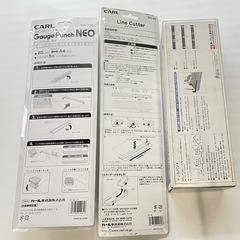【取引決定済】バインダーノート用パンチ、ラインカッター、ドリルパンチの画像
