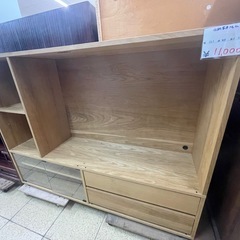 収納家具 ナチュラル テレビボード ガラス扉