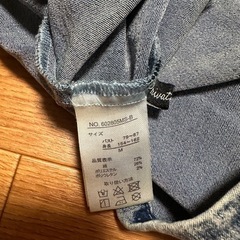 デニム　ジャンパースカートの画像