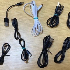 充電ケーブル10本の画像
