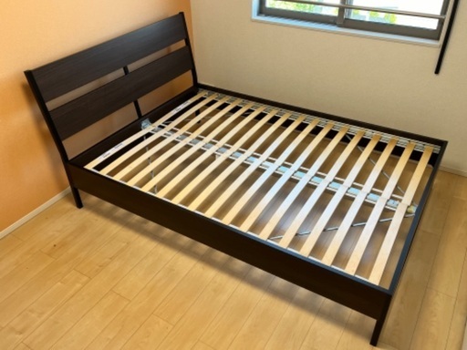 8/25廃棄処分 IKEA ダブルベッドフレーム トライシル TRYSIL 引き取り限定