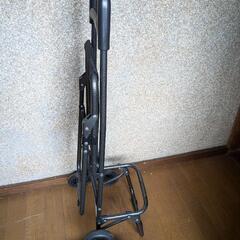 折りたたみ ショッピングカート イス付 買い物カートの画像