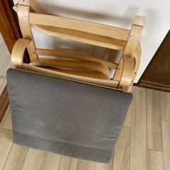 IKEA イケア　ポエング　オットマン付き
