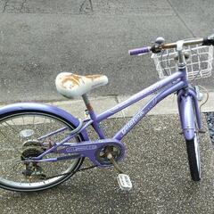 自転車　パープル　24インチ