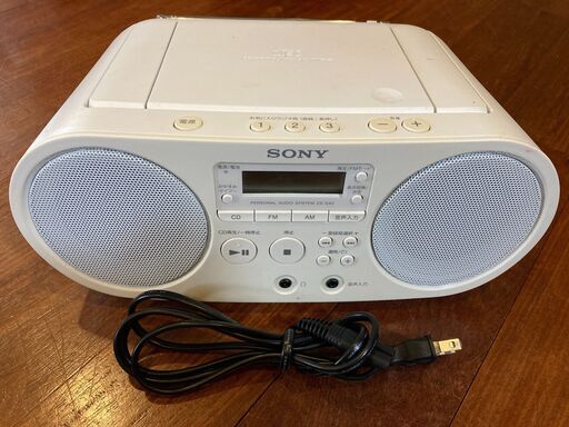 SONY CDラジオ　ZS-S40（ホワイト）