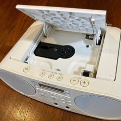 SONY CDラジオ　ZS-S40（ホワイト）の画像