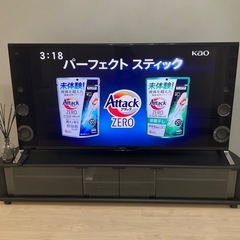 お値下げ中！3点セット！　SONYBRAVIA55インチとテレビ台セット➕REGZAブルーレイ